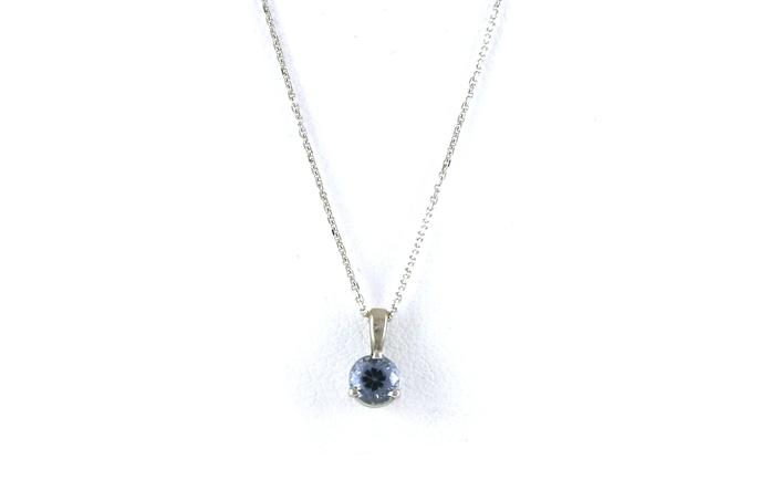 content/products/Solitaire-style Montana Sapphire Necklace in White Gold (0.55cts)