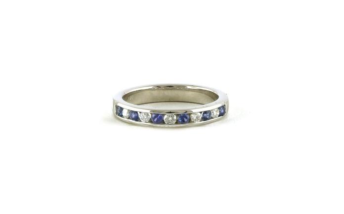 content/products/11-Stone Channel-set Montana Yogo Sapphire and Diamond Band in White Gold (0.53cts TWT)