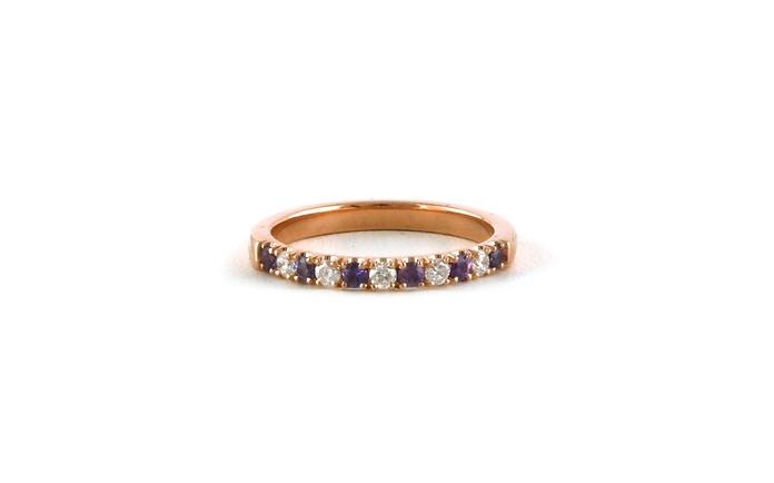 content/products/11-Stone Alternating Huckleberry Sapphire and Diamond Band in Rose Gold (0.37cts TWT)