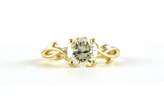 content/products/Vines Design Solitaire Diamond Engagement Ring in Yellow Gold