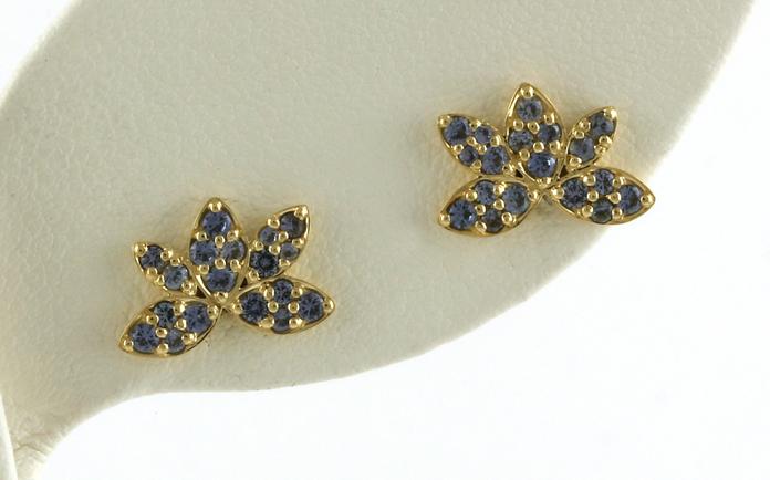 content/products/Leaves Cluster Montana Yogo Sapphire Earrings in Yellow (0.45cts TWT)