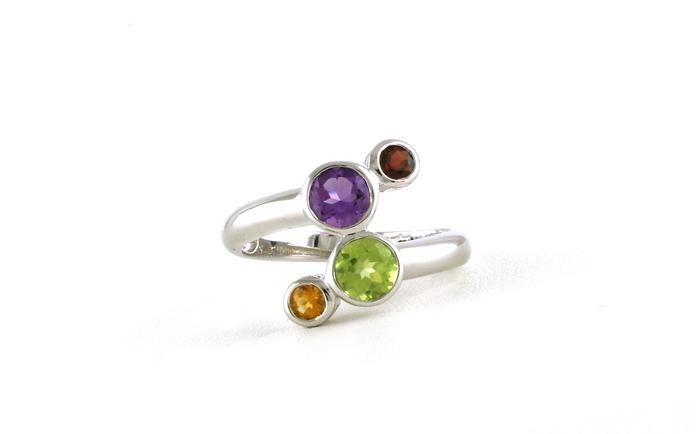 content/products/4-Stone Bezel-set Amethyst, Peridot, Garnet, and Citrine Cocktail Ring in Sterling Silver