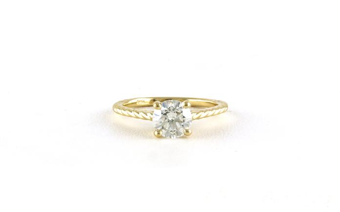content/products/4-Prong Solitaire Diamond Engagement Ring with Rope Detail in Yellow Gold (1.19cts)