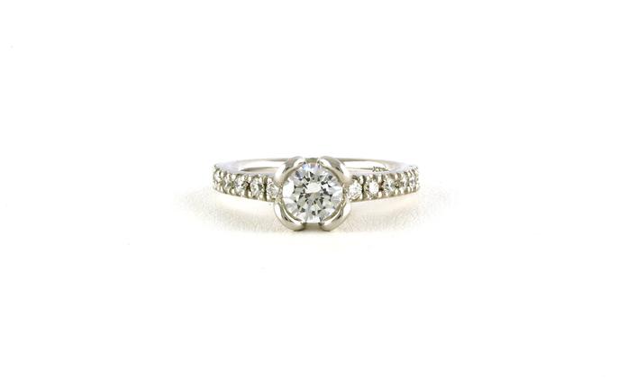 content/products/Tulip Engagement Ring Mounting with Diamond Accents in White Gold (0.48cts TWT)