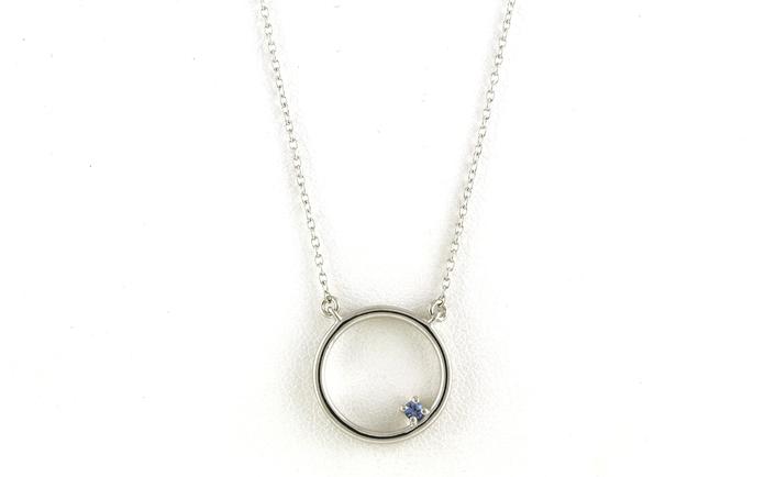content/products/Circle Montana Yogo Sapphire Necklace in Sterling Silver (0.08cts)