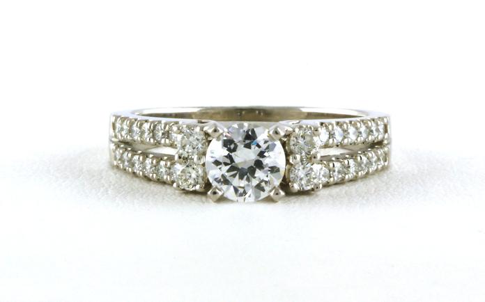 content/products/Split Shank Diamond Engagement Ring Mounting in White Gold