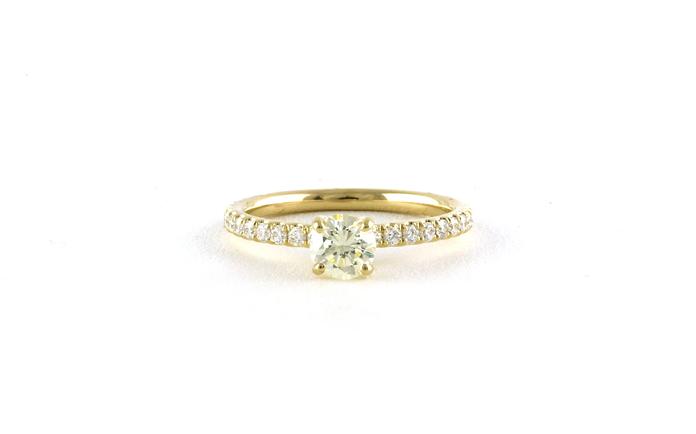 content/products/Pave Shank Diamond Engagement Ring in Yellow Gold (1.02cts TWT)