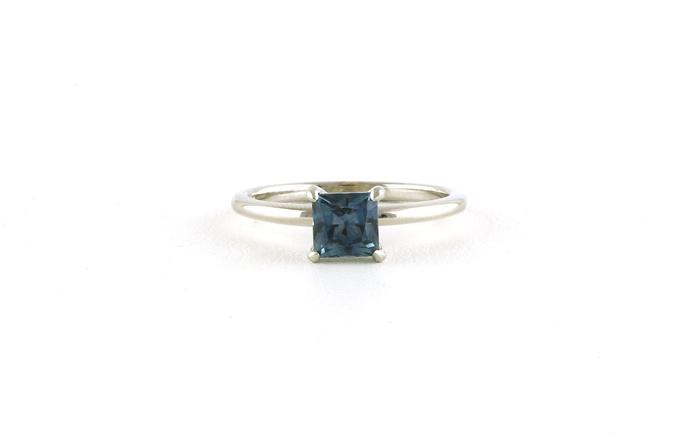 content/products/Solitaire-style Princess-cut Montana Sapphire Ring in White Gold (0.97cts)