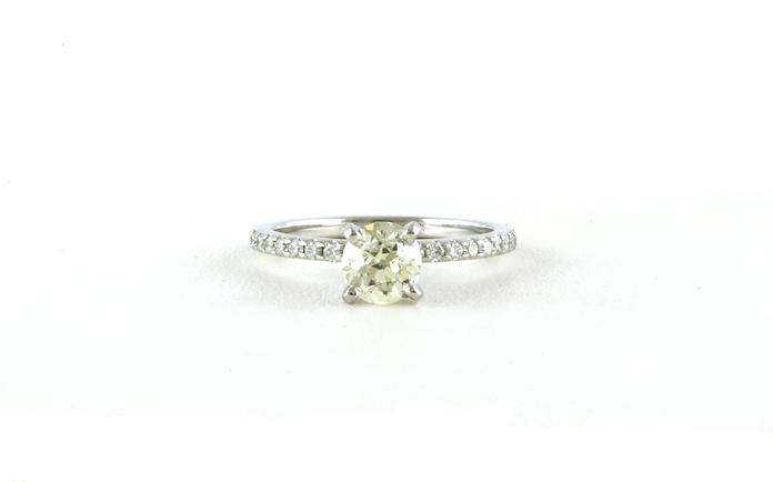 content/products/Pave-style Old European-cut Diamond Engagement Ring in White Gold (1.27cts TWT)