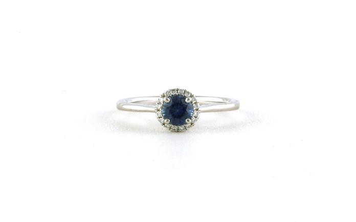 content/products/Halo-style Montana Sapphire and Diamond Ring in White Gold (0.69cts TWT)