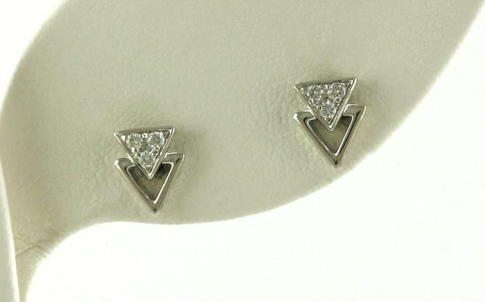 content/products/Double Triangle Diamond Stud Earrings in White Gold (0.09cts TWT)