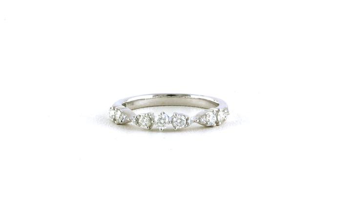content/products/Alternating-shape Diamond Band in White Gold (0.44cts TWT)