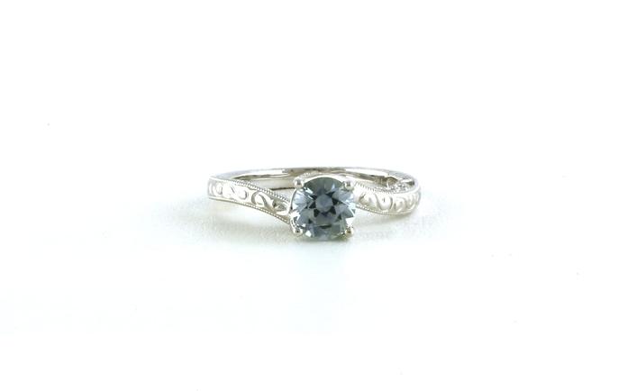 content/products/Solitaire-style Montana Sapphire Ring with Hand-engraved Band (1.13cts TWT)