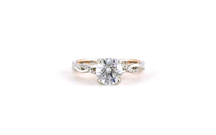 content/products/Solitaire-style Cubic Zirconium Ring with Twisted-style Band and Hidden Halo in White Gold (0.25cts TWT)