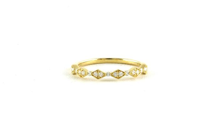 content/products/Geometric-style Diamond Wedding Band in Yellow Gold (0.15cts TWT)