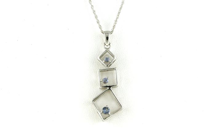 content/products/3-Stone Stacked Squares Montana Sapphire Necklace in Sterling Silver