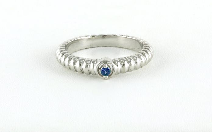 content/products/Solitaire Montana Yogo Sapphire Ring with Rope Detail in Sterling Silver (0.04cts)