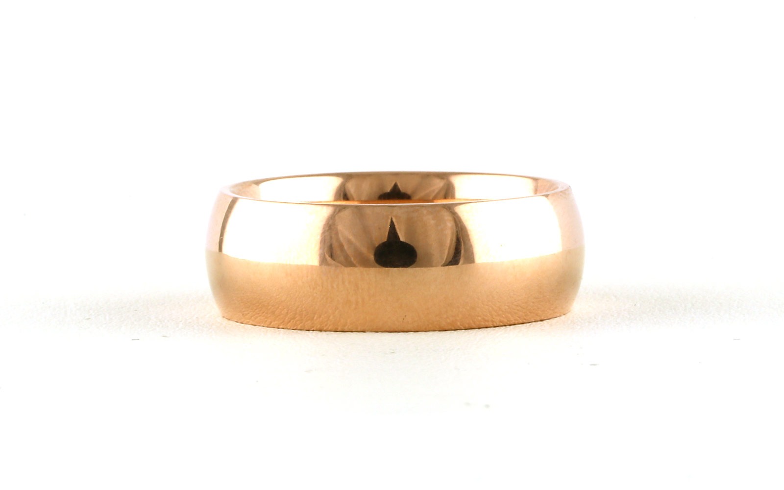 Comfort Fit Wedding Band in Rose Gold (8 mm)