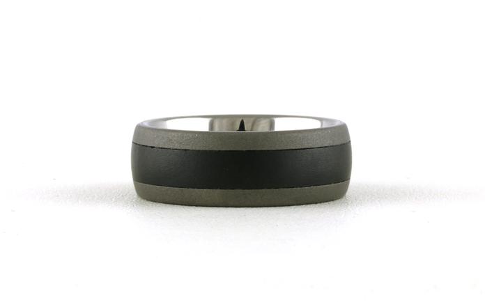 content/products/Comfort Fit Black Ceramic Inlay Wedding Band with Matte Finish in Serinium (sz 11.5)