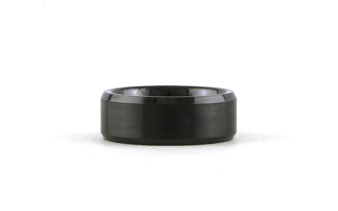 content/products/Flat Comfort Fit Bevel Edge Wedding Band with Satin Finish in Black Ceramic (sz 12)