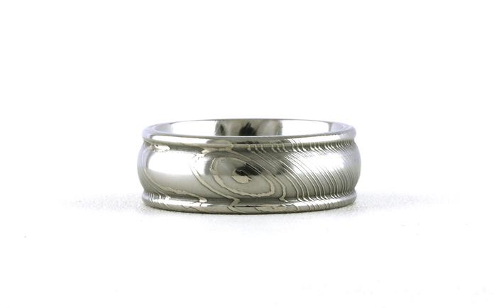 content/products/Comfort Fit Ridged Edge Wedding Band in Damascus Steel (sz 8.5)