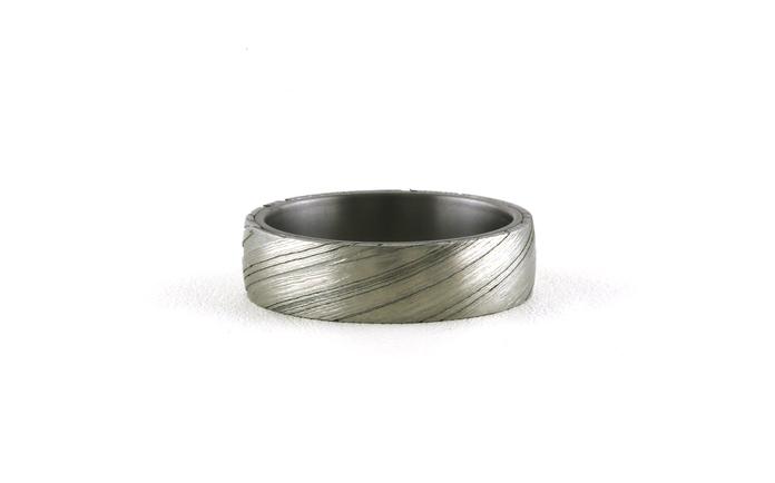 content/products/Comfort Fit Wedding Band with Damascus Steel Texture in Gray Tantalum (sz 10)