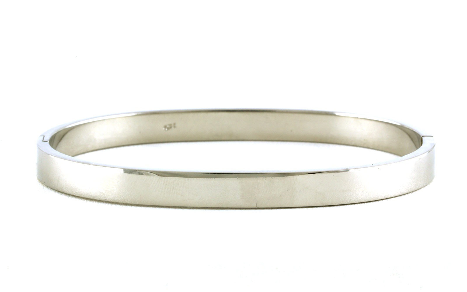 Estate Piece: Hinged Bangle Bracelet in Sterling Silver