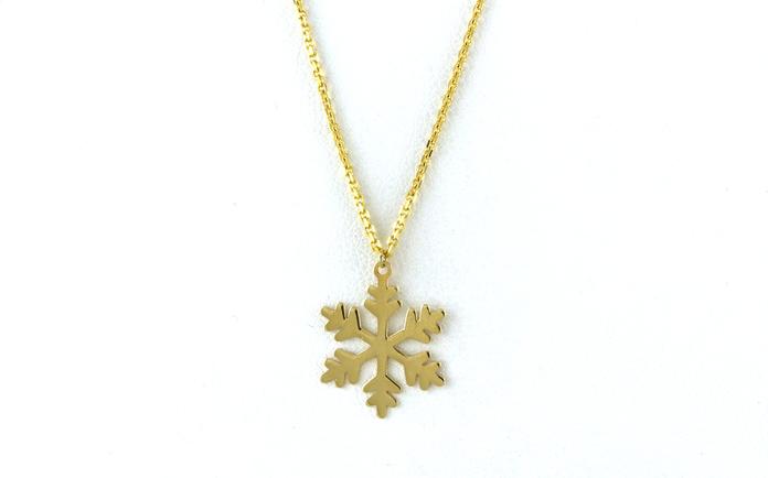 content/products/Snowflake Necklace in Yellow Gold