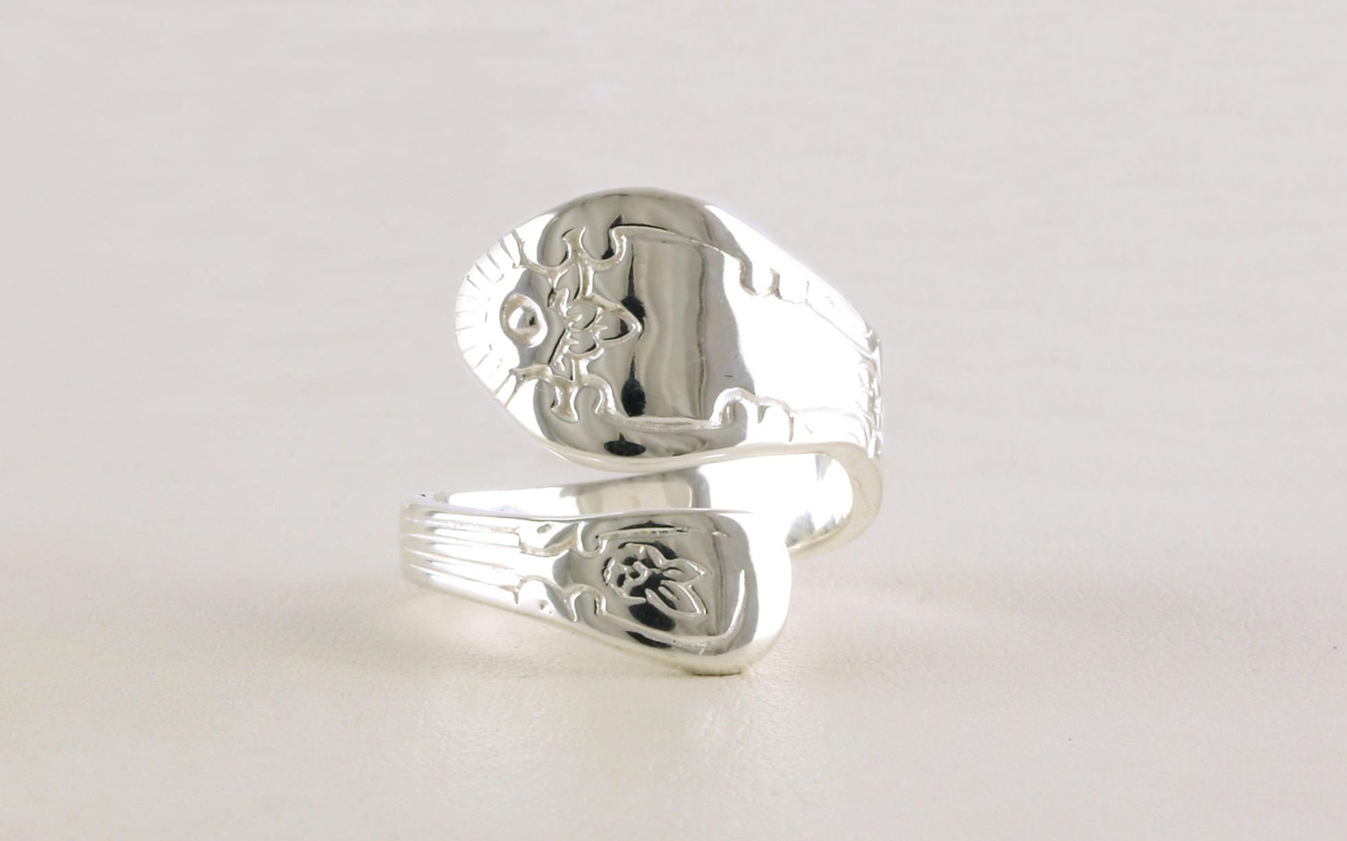 Bent Spoon Ring in Sterling Silver