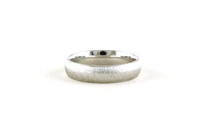 content/products/Comfort Fit Wedding Band with Stone Finish in White Gold (5 mm)