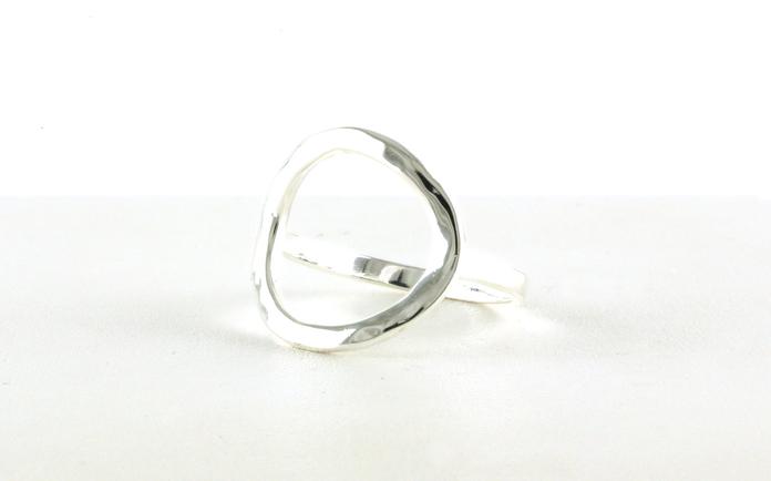 content/products/Open Circle Ring with Hammered Texture in Sterling Silver