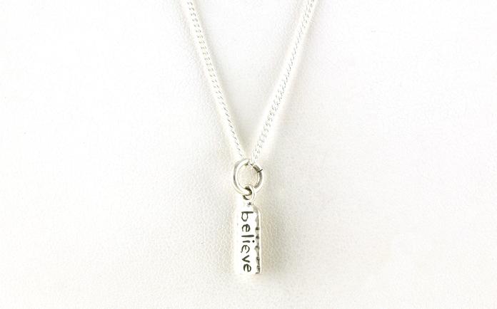 content/products/"Believe" Charm in Sterling Silver