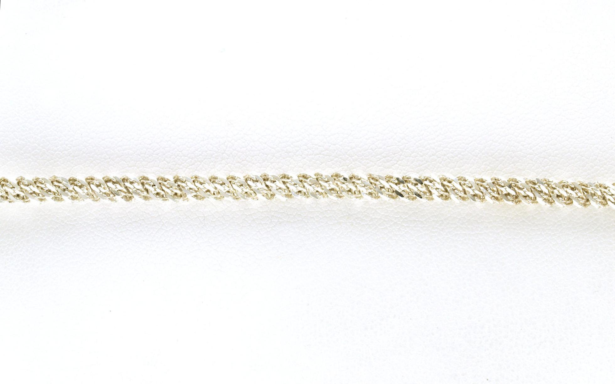 Estate Piece: Braided Chain Bracelet in Sterling Silver