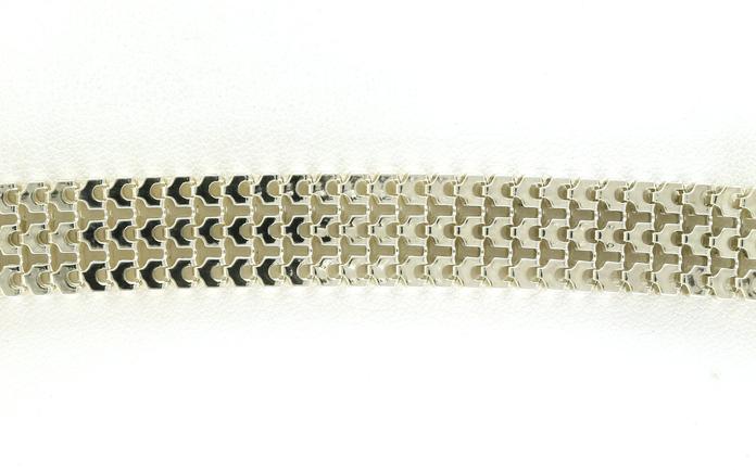 content/products/Estate Piece: 3-Row Link Bracelet in Sterling Silver