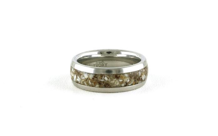 content/products/Comfort Fit Elk Ivory Inlay Wedding Band in Serinium (sz 10)
