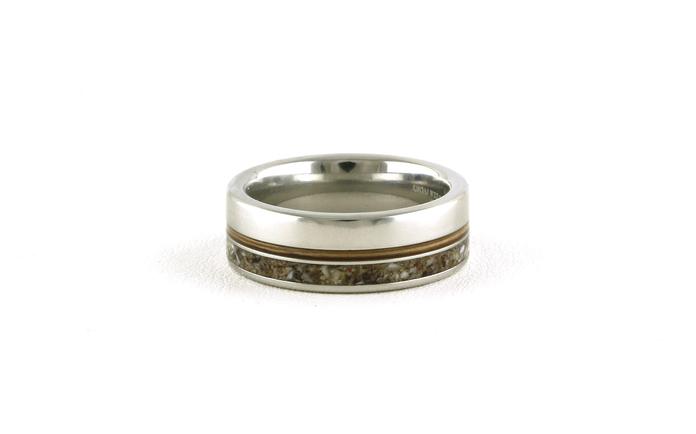 content/products/Flat Comfort Fit Elk Ivory and Wood Inlays Wedding Band in Serinium (sz 10)