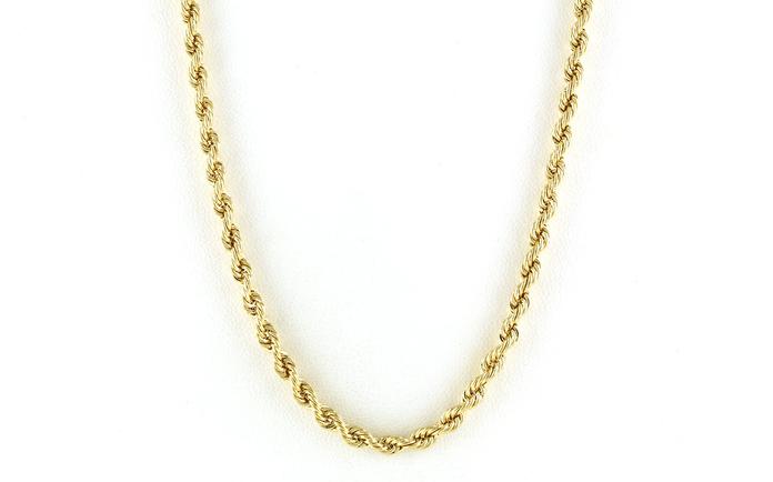 content/products/Estate Piece: Hollow Rope-style Chain Necklace in Yellow Gold