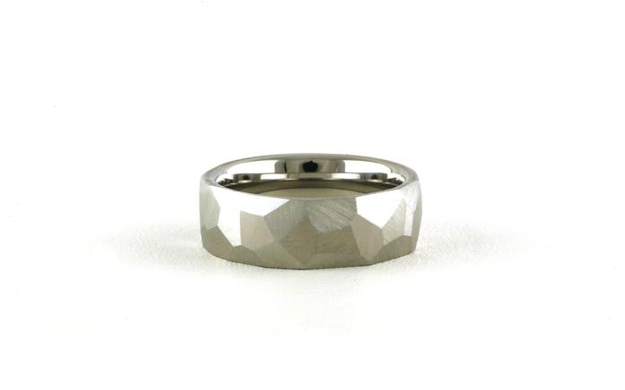 content/products/Flat Comfort Fit Wedding Band with Chisel Texture in Serinium (sz 10.5)