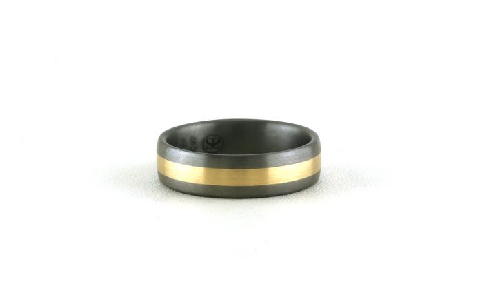 content/products/Flat Comfort Fit Gold Inlay Wedding Band with Satin Finish in Yellow Gold Center and Grey Tantalum (sz 10)