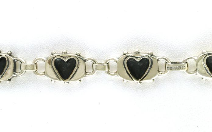 content/products/Estate Piece: Flattened Heart Bracelet in Sterling Silver