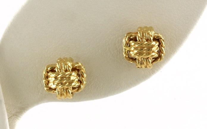content/products/Estate Piece: Rope-style Stud Earrings in Yellow Gold