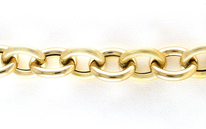 content/products/Estate Piece: Hollow Chain Bracelet in Yellow Gold