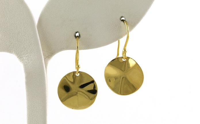 content/products/Estate Piece: Ippolita Wavy Disc Dangle Earrings in Yellow Gold