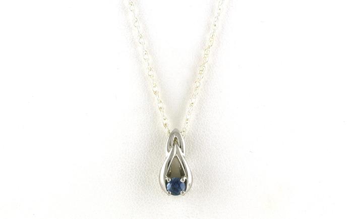content/products/Solitaire-style Braided Montana Sapphire Necklace in Sterling Silver (0.34cts)