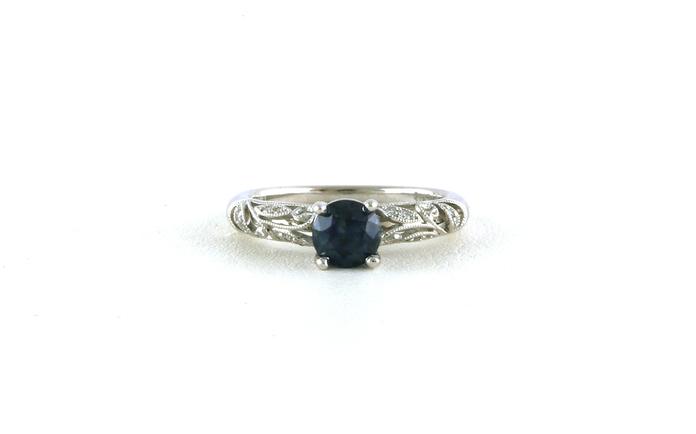 content/products/Filigree Prong-set Montana Sapphire Ring with Milgrain Details in White Gold (1.11cts TWT)