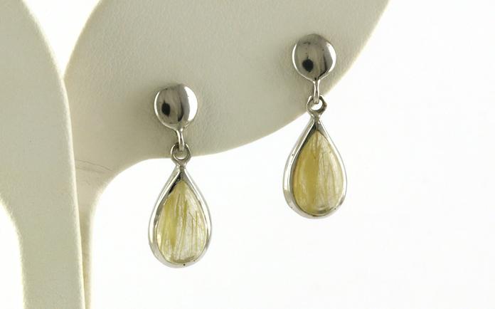 content/products/Drop-style Pear Bezel-set Rutilated Quartz in Sterling Silver