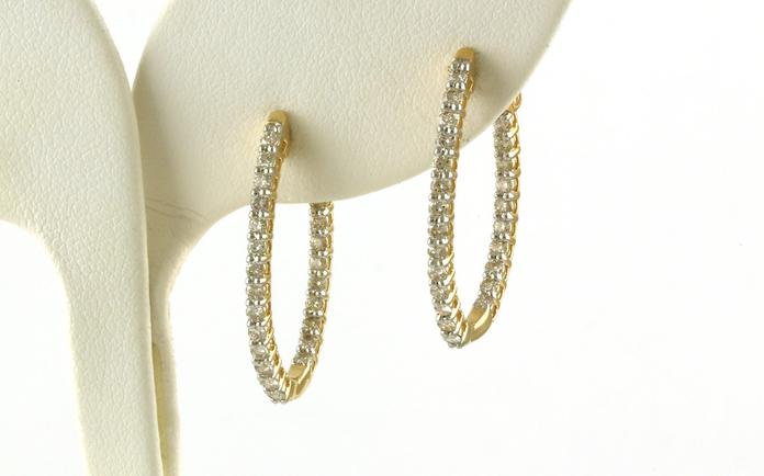 content/products/Oval Inside-Outside Diamond Hoops in Yellow Gold (1.00cts TWT)