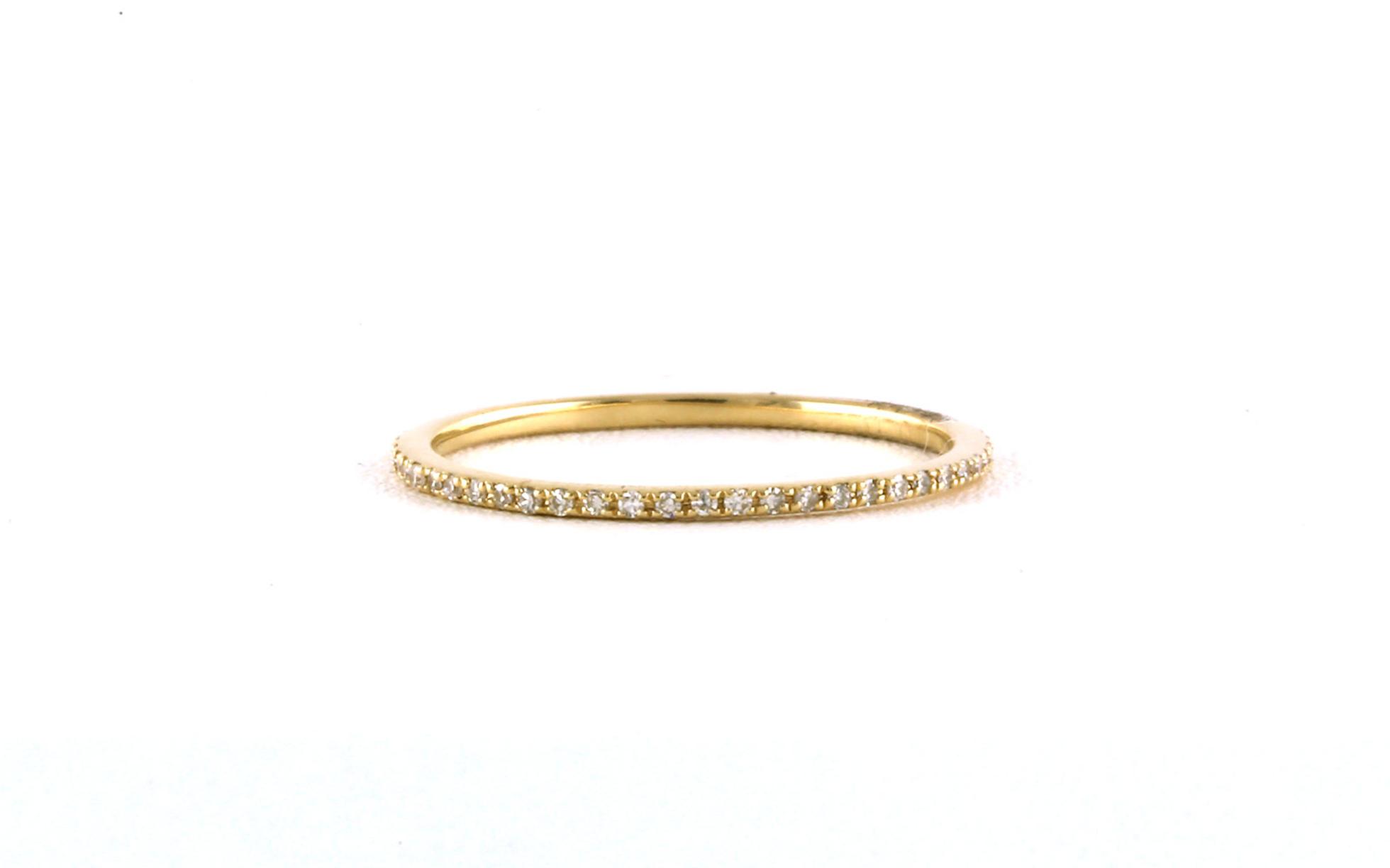 Eternity Diamond Ring in Yellow Gold (0.14cts TWT)