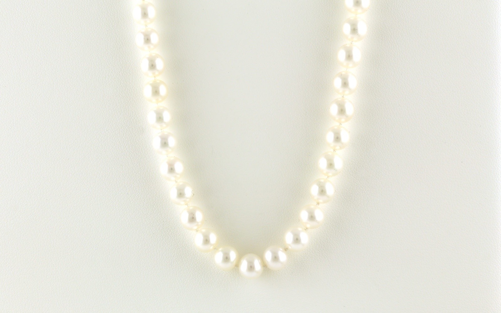 Fresh Water Pearl Necklace with Yellow Gold Clasp (7 - 7.5 mm)