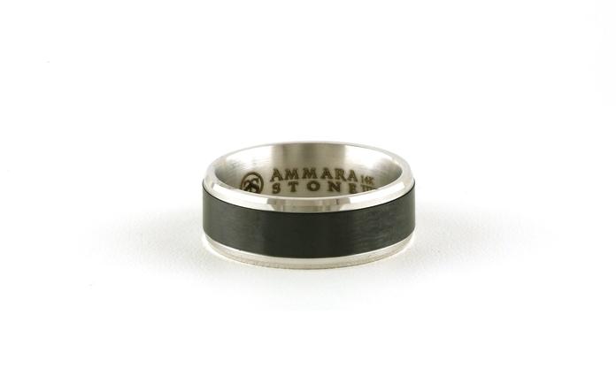 content/products/Bevel Edge Wedding Band with Satin Finish Center in Gray Tantalum and White Gold Edge  (sz 10)